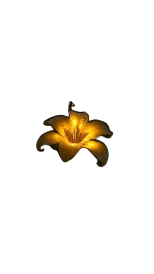 Golden mystical flower